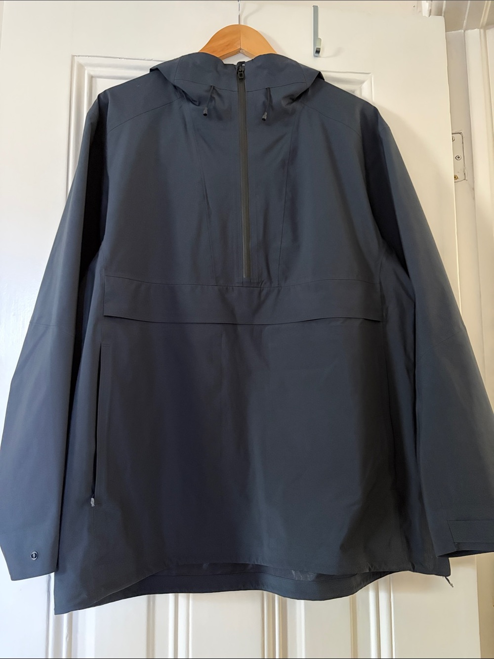 Lululemon Men’s Navy Blue Hooded Anorak Jacket